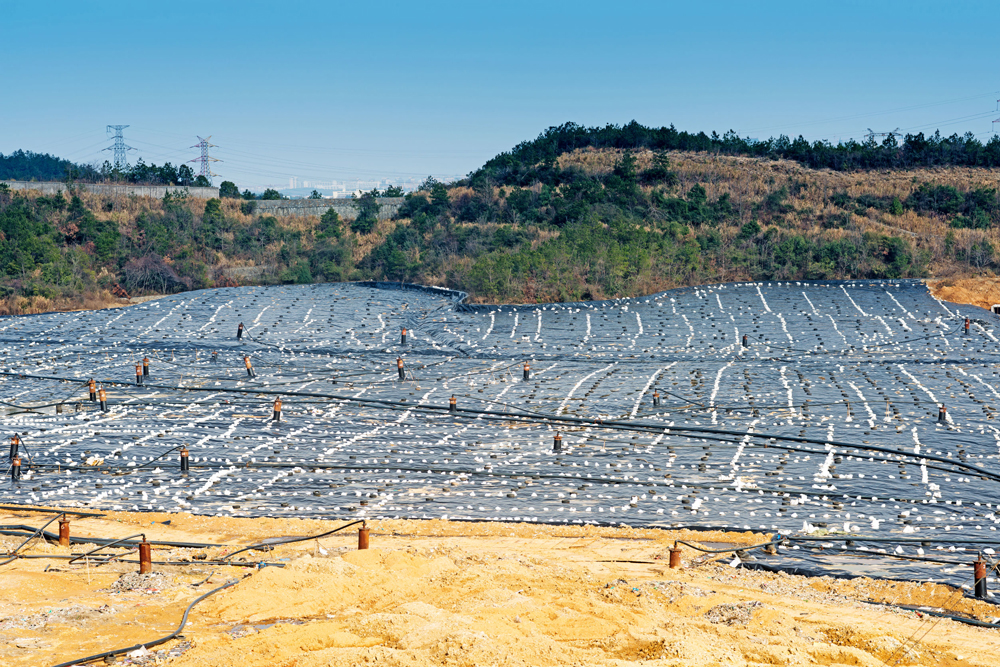 Environmental landfill gas recovery site