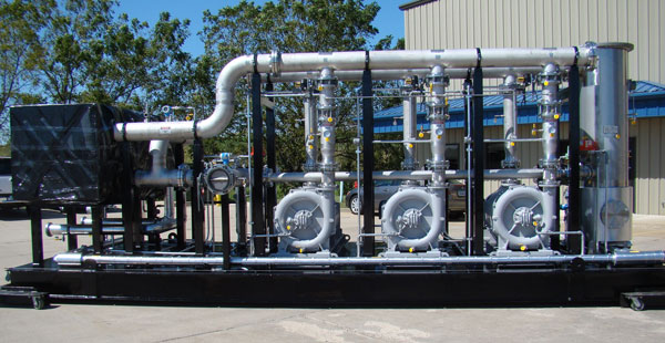 Multistage blower package